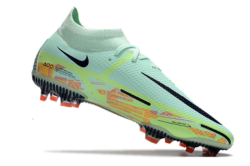 Chuteira Campo Nike Phantom GT2 Elite FG Verde Cano Alto