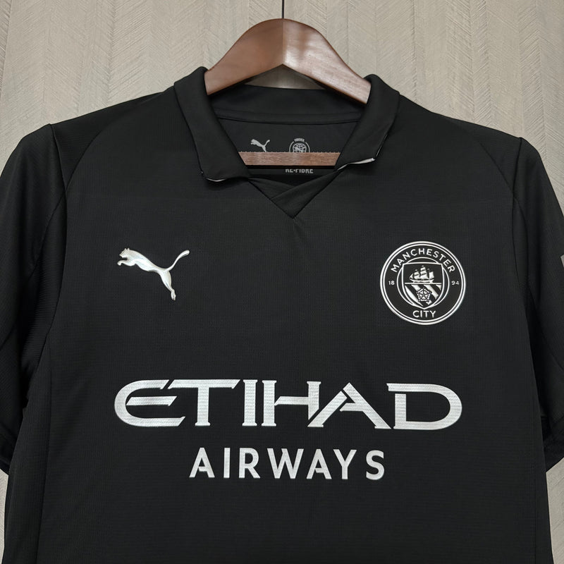 Camisa Manchester City Black Jersey 25/26 - Torcedor