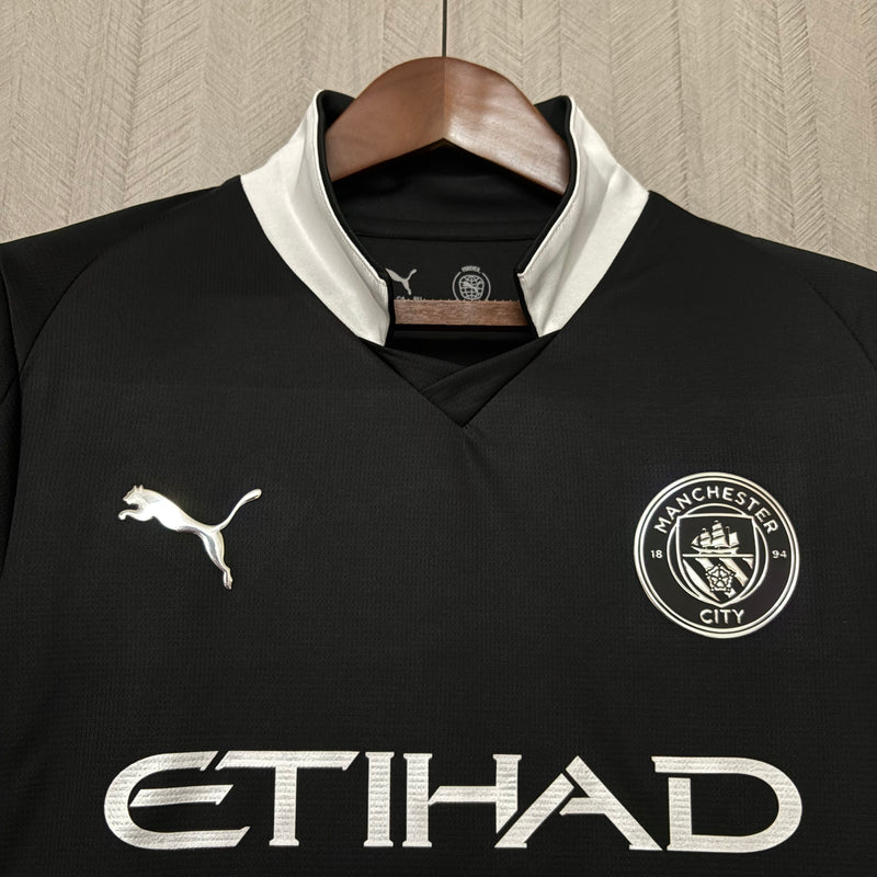 Camisa Manchester City Black Jersey 25/26 - Torcedor