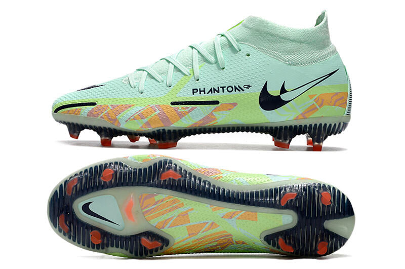 Chuteira Campo Nike Phantom GT2 Elite FG Verde Cano Alto