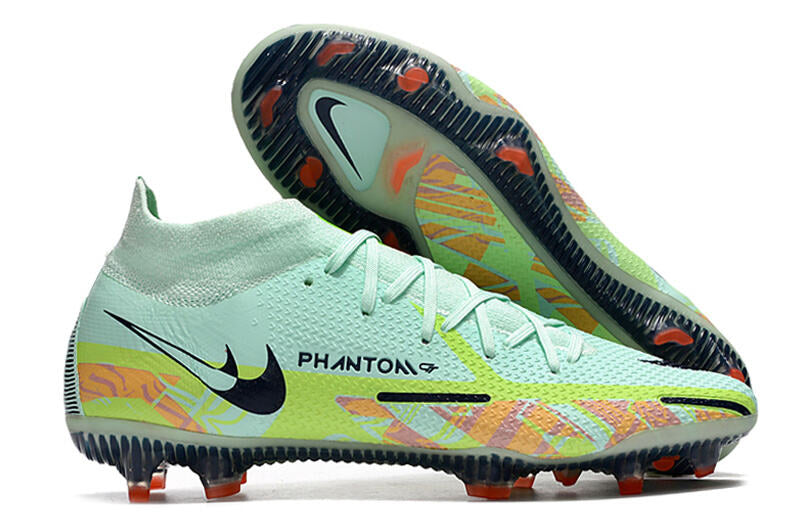 Chuteira Campo Nike Phantom GT2 Elite FG Verde Cano Alto