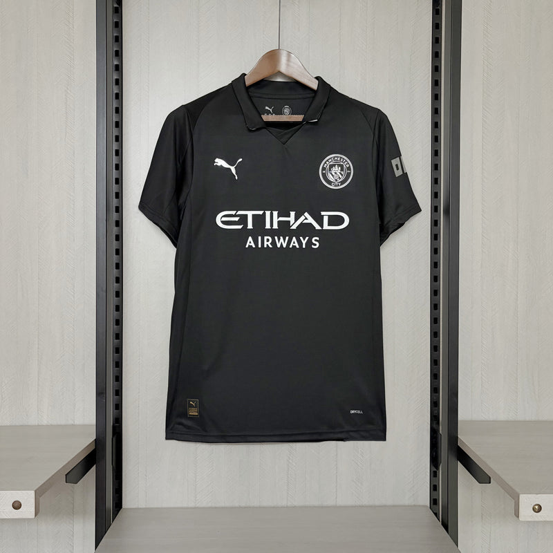 Camisa Manchester City Black Jersey 25/26 - Torcedor
