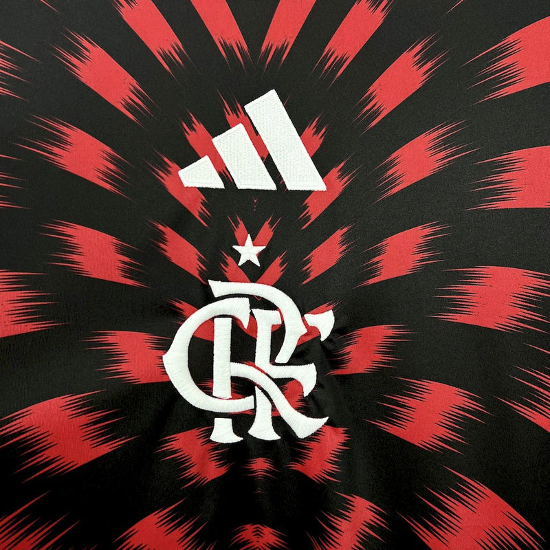 Camisa Flamengo Pré-Jogo 25/26 - Adidas Torcedor Masculina